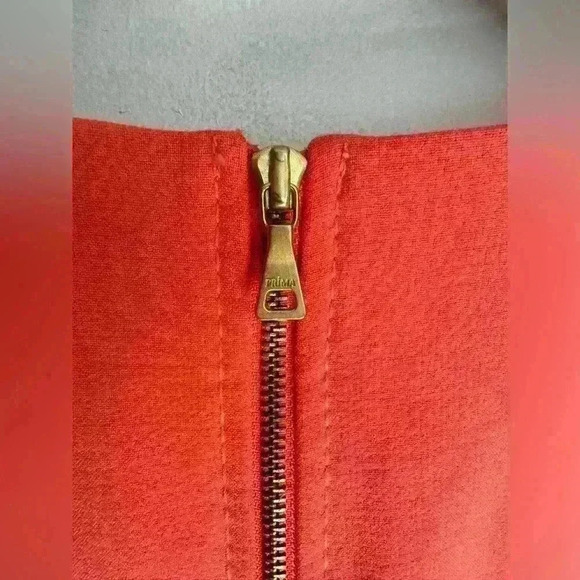 Coral and pink Ann Taylor LOFT dress fitted and stretchy fabric size 4 - Picture 11 of 16